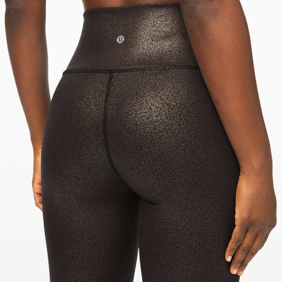 Lululemon Wunder Under High-Rise Tight 28" Luminosity Foil Black Copper Foil 2 - Picture 4 of 8